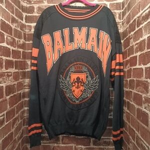 Balmain Jacquard Knit Coin Sweater